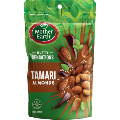Mother Earth Nutty Sensations Tamari Almonds 140g