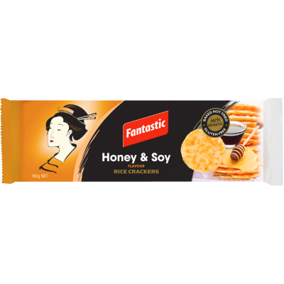 Fantastic Honey & Soy Rice Crackers 100g