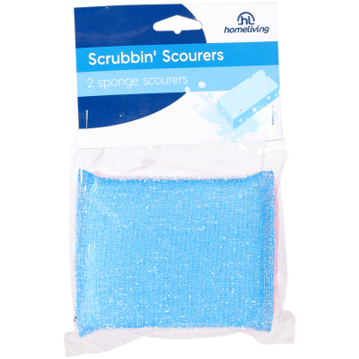Homeliving Scrubbin' Scourers 2pk