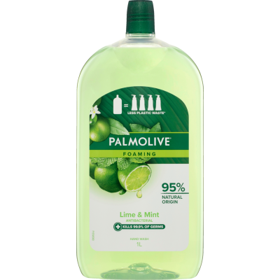 Palmolive Foaming Antibacterial Lime & Mint Hand Wash Refill 1l