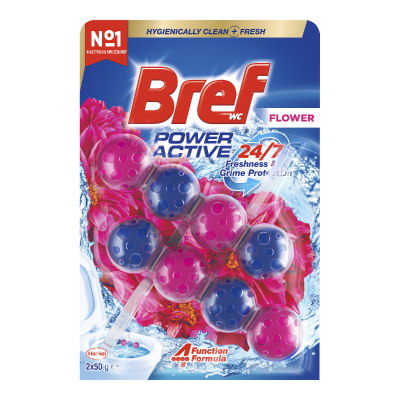 Bref Power Active Flower Blossom Toilet Cleaner Block 100g
