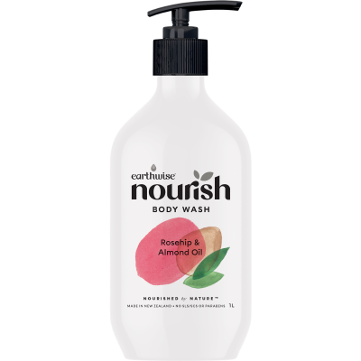 Earthwise Nourish Rosehip & Almond Oil Body Wash 1L