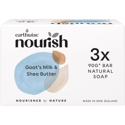 Nourish Goat's Milk & Shea Butter Natural Soap 3 x 90g