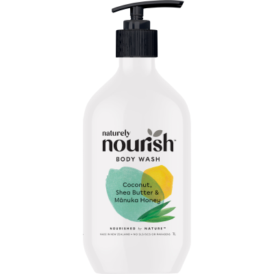 Nourish Coconut Shea Butter & Manuka Honey Body Wash 1l