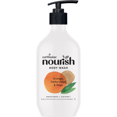 Earthwise Nourish Orange Cedarwood & Sage Body Wash 1l