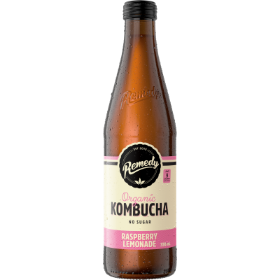 Remedy Raspberry Lemonade Organic Kombucha 330ml