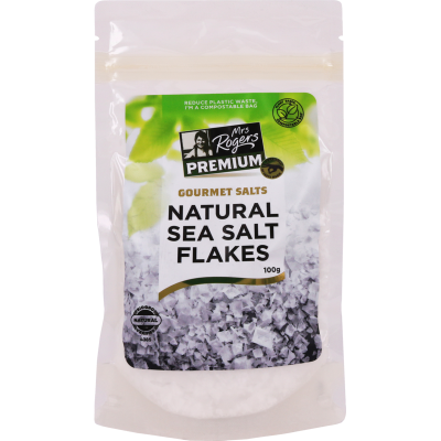 Mrs Rogers Premium Natural Sea Salt Flakes 100g