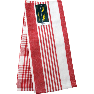 Filta Royal Red Tea Towel ea