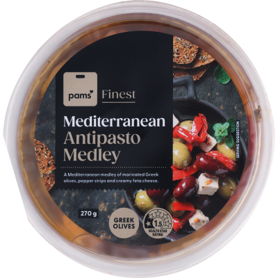 Pams Finest Olive and Feta Antipasto 270g