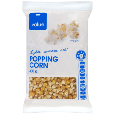 Value Popping Corn 300g