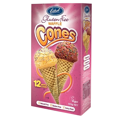 Eskal Gluten Free Waffle Cones 0.132kg