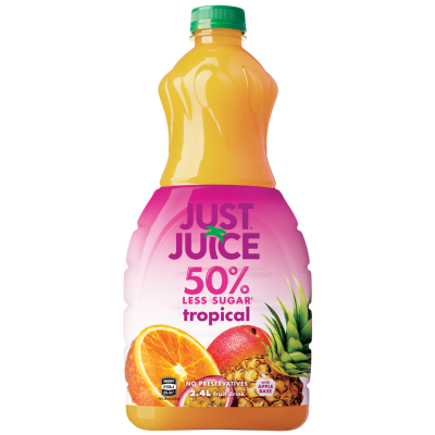 Just Juice Tropical 50% Less Sugar Fruit Drink 2.4l