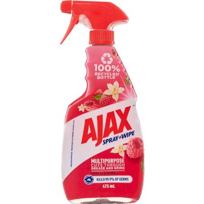 Ajax Spray n' Wipe Vanilla & Berries Multipurpose Cleaner 475ml