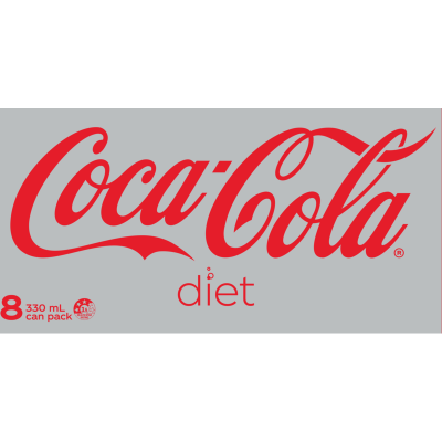 Diet Coca-Cola Soft Drink Cans 8 x 330ml