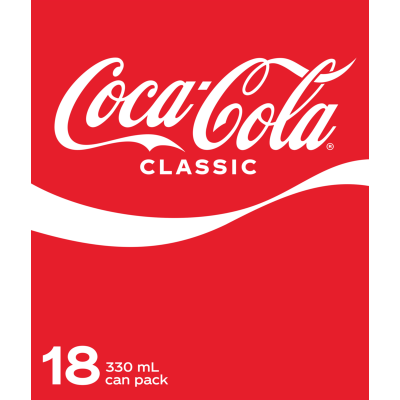 Coca-Cola Soft Drink Cans 18 x 330ml