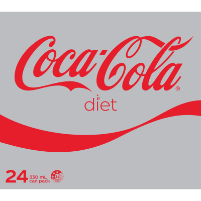 Diet Coca-Cola Soft Drink Cans 24 x 330ml