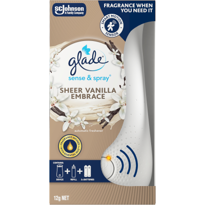 Glade Sense & Spray Sheer Vanilla Embrace Automatic Freshener 12g