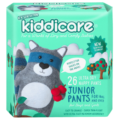 Kiddicare Ultra Dry Nappy Pants Boys & Girls 16kg+ Junior 26pk