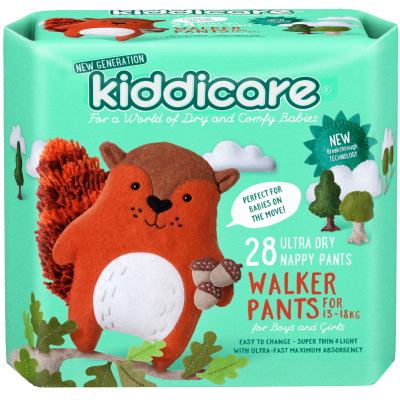 Kiddicare Ultra Dry Nappy Pants Boys & Girls 13-18kg Walker 28pk