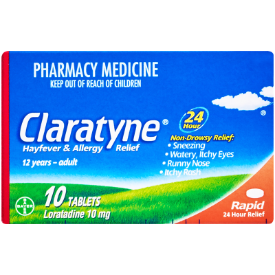 Claratyne Antihistamines Tablets 10mg 10pk