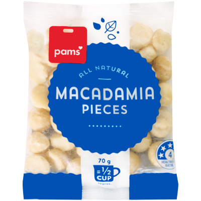 Pams Macadamia Pieces 70g