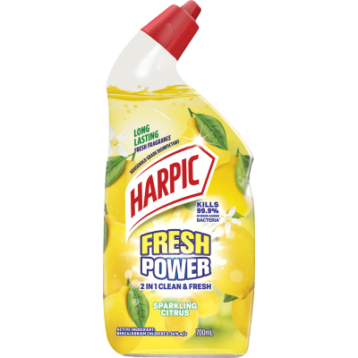 Harpic Fresh Power Sparkling Citrus Toilet Cleaner 700ml