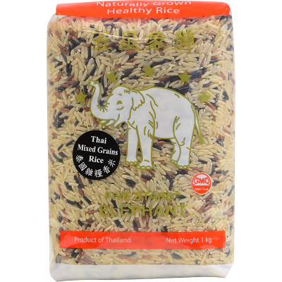 Five Stars Elephant Thai Mixed Grains Rice 1kg
