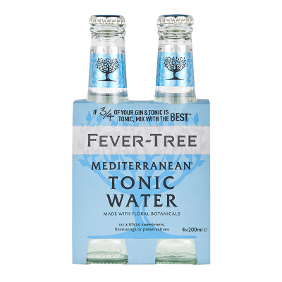 Fever-Tree Mediterranean Tonic Water Bottles 4 x 200ml