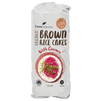 Ceres Organics Organic Rice Brown Cakes 110g