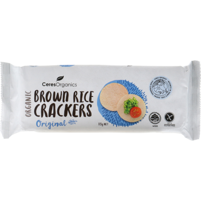 Ceres Organics Organic Original Brown Rice Crackers 115g