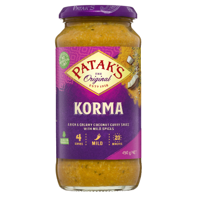 Patak's Korma Simmer Sauce 450g