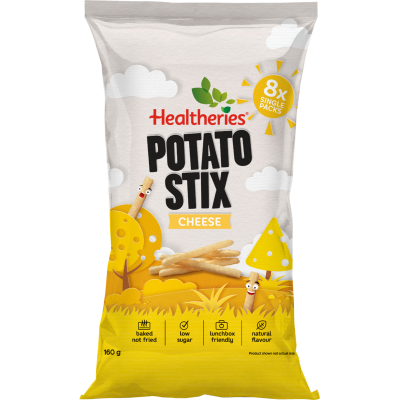 Healtheries Potato Stix Cheese Snack Foods 160g