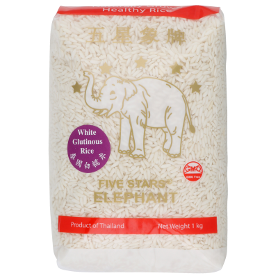 Five Stars Elephant White Glutinous Rice 1kg