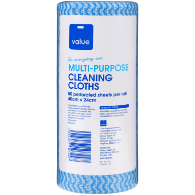 Value Multi-Purpose Cleaning Cloths 50pk