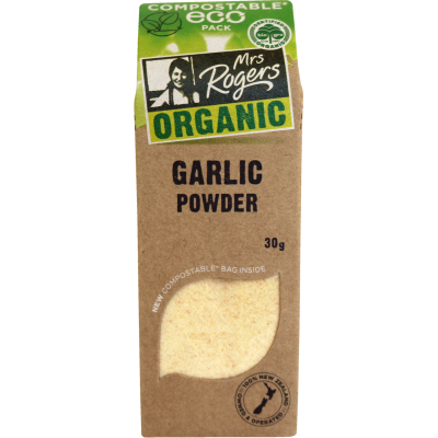 Mrs Rogers Organic Garlic Powder 30g