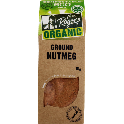 Mrs Rogers Eco Organic Ground Nutmeg 18g