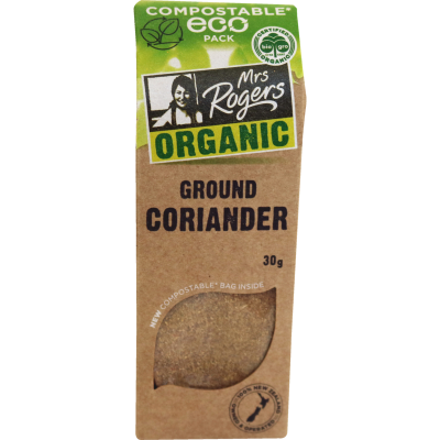 Mrs Rogers Eco Organic Ground Coriander 30g