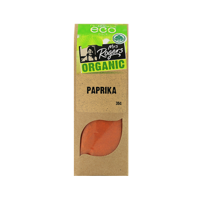 Mrs Rogers Organic Paprika Ground ECO Pack 35g