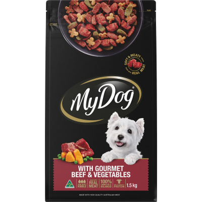 My Dog With Gourmet Beef & Roast Vegetable Adult Dry Dog Food 1.5kg