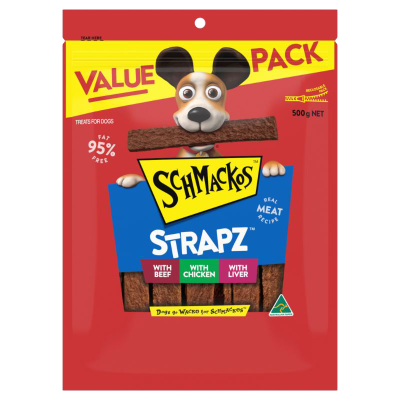 Schmackos Strapz Variety Pack Dog Treats 501g