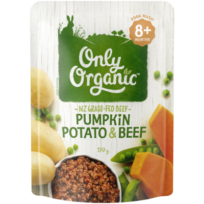 Only Organic Pumpkin Potato & Beef 8+ Months 170g