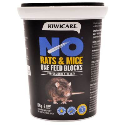 Kiwicare No Rats & Mice One Feed Block 160g