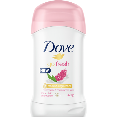 Dove Go Fresh Pomegranate & Lemon Verbena Scent 48Hr Antiperspirant Stick 40g