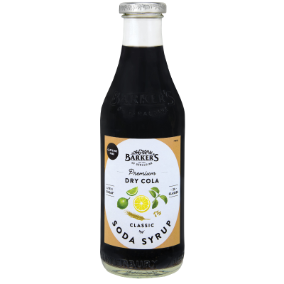 Barker's Premium Dry Cola Classic Soda Syrup 710ml