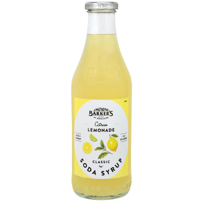 Barker's Citrus Lemonade Soda Syrup 710ml