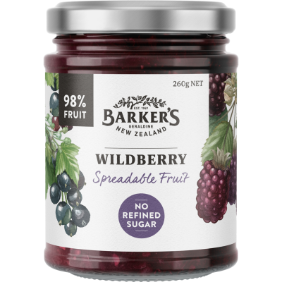 Barker's Wildberry Spreadable Fruit 260g