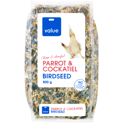 Value Parrot & Cockateil Bird Seed Mix 800g