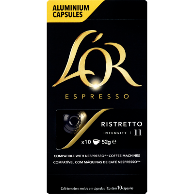 L'OR Espresso Ristretto Intensity 11 Coffee Capsules 10pk