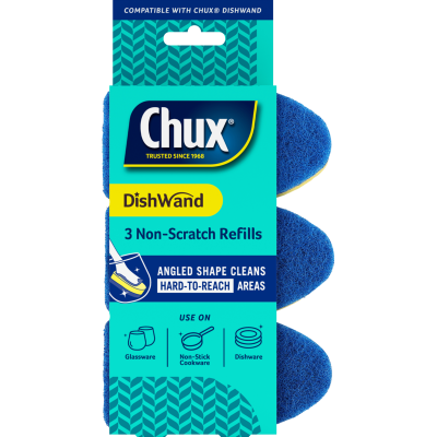 Chux Dishwand Non-Scratch Refills 3pk