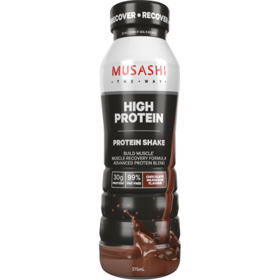 Musashi Chocolate Flavour High Protein Milk Drink 375ml